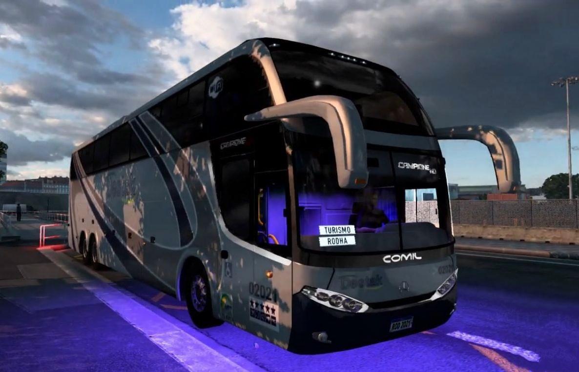 ETS2 - Mercedes-Benz Comil Campione HD 6x2 + Skins BR (1.40.x)