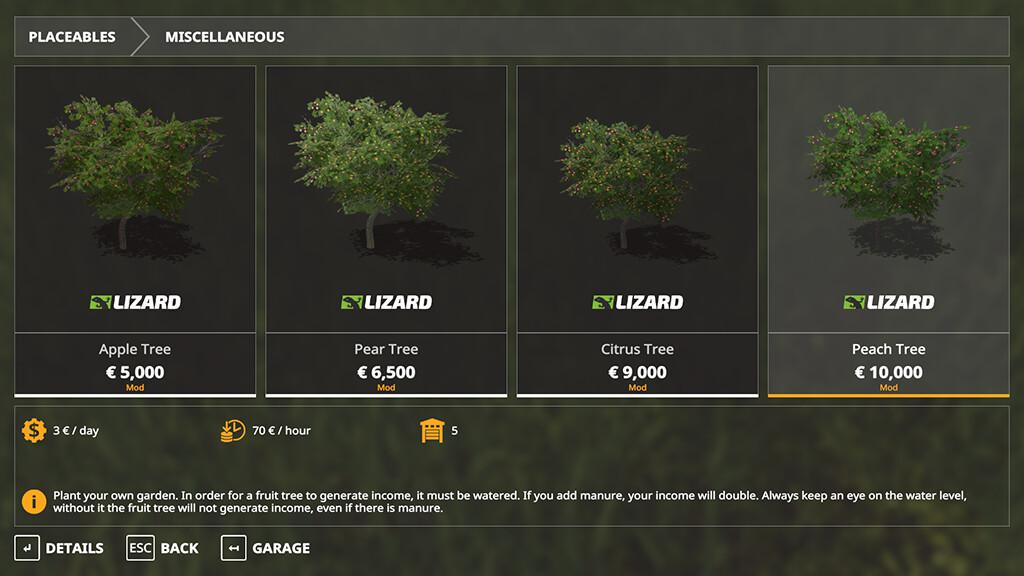 Fs19 Placeable Fruit Trees Pack V10 Farming Simulator 19 Modsclub 0693