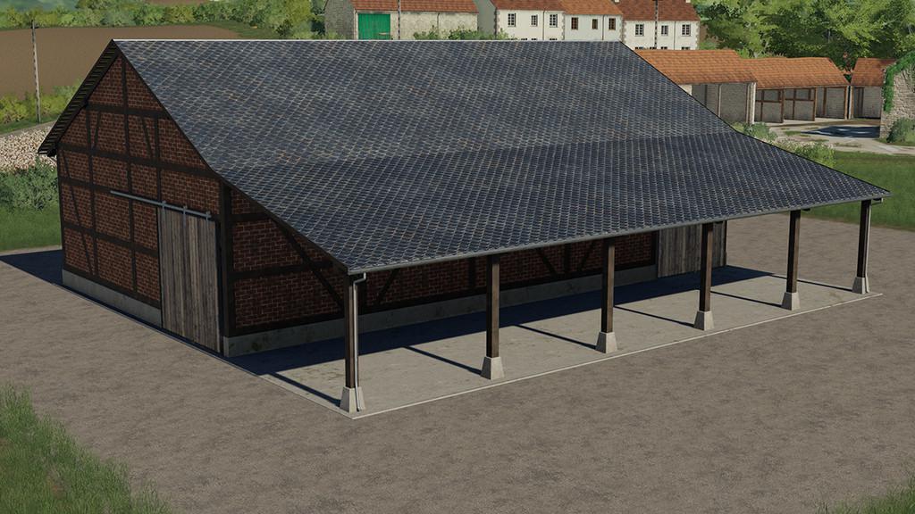 FS19 - Half-Timbered Barn V1.0