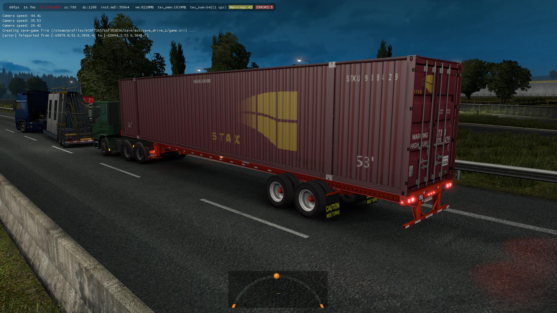 ETS2 - 53 FT Containers in Traffic (1.35.X)