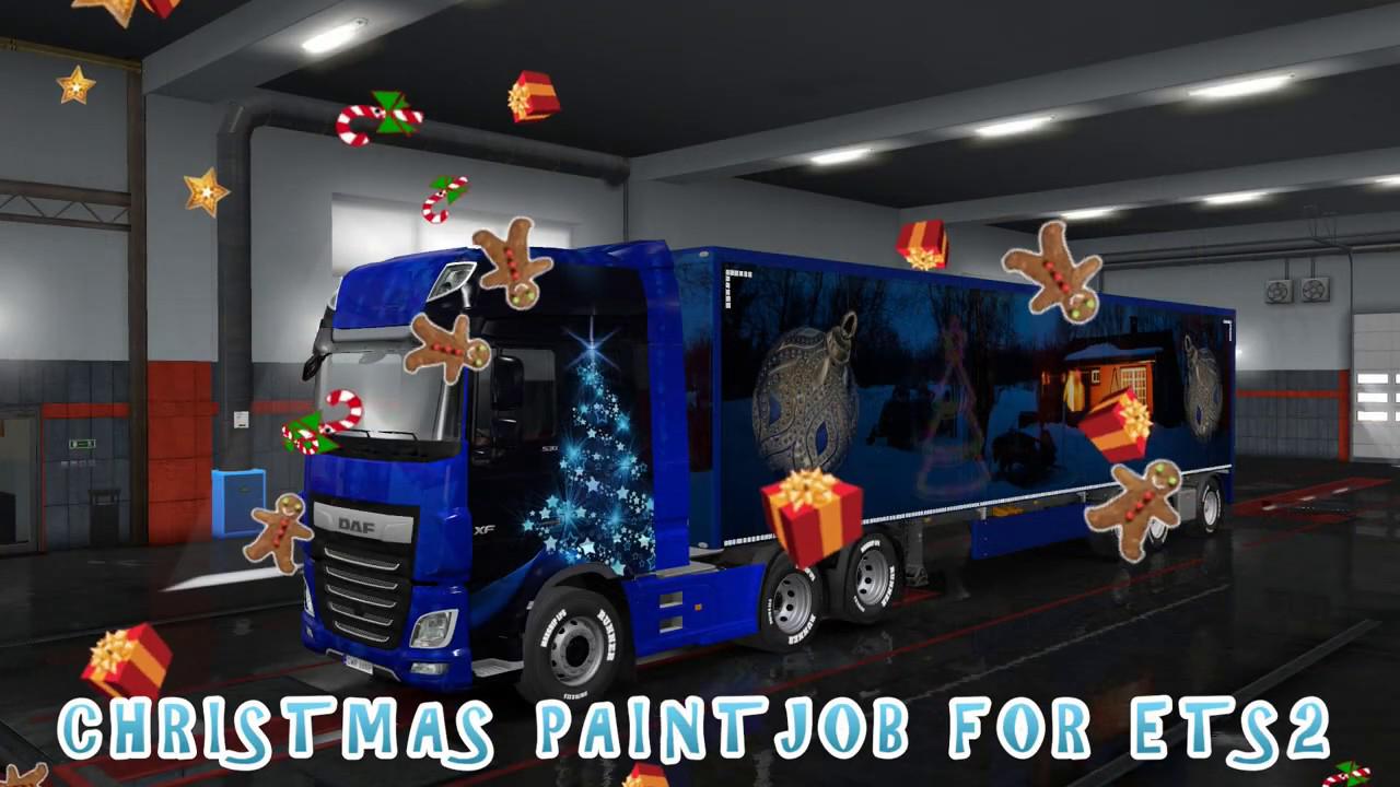 ETS2 - Christmas Paintjob Skins for AI Traffic Mod (1.36.x)