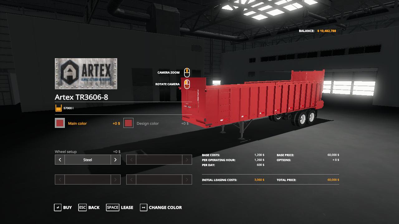 FS19 - Artex 3608 Trailer V1.0