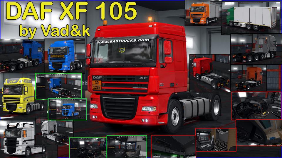 ETS2 - Daf Xf 105 Truck V7.0 (1.37.x) | Euro Truck Simulator 2 | Mods.club