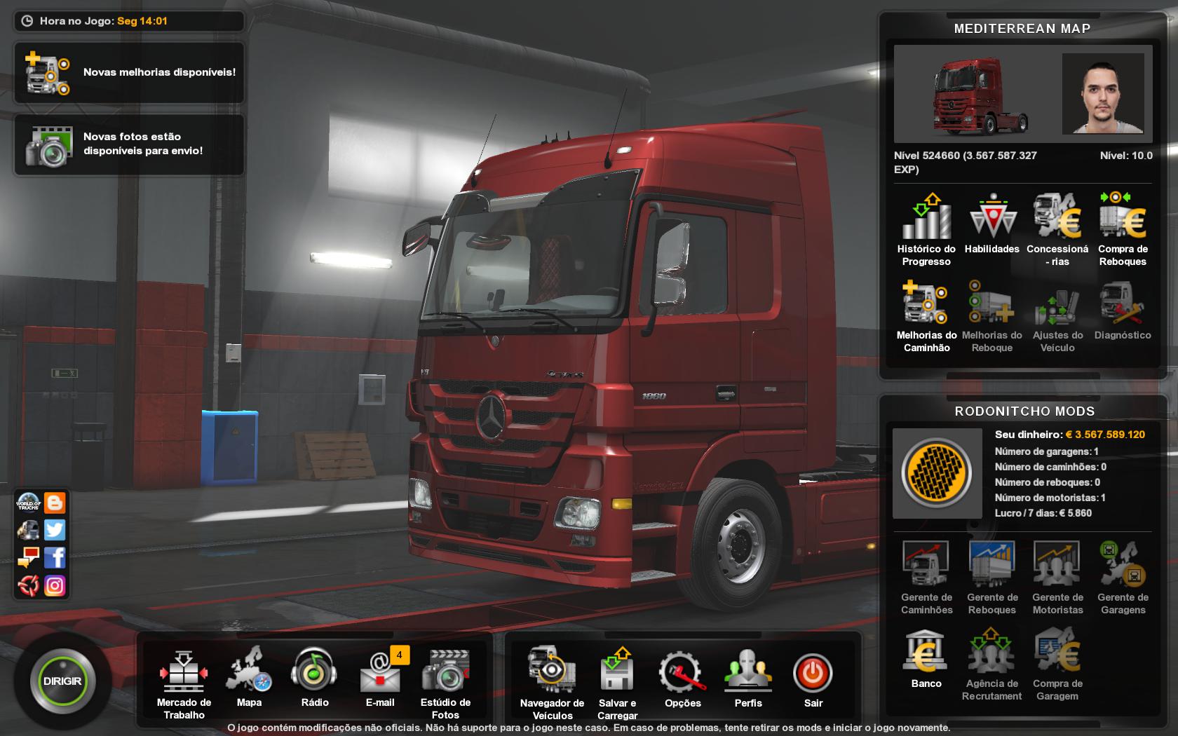 ETS2 - Mediterrean Map Profile Mod V0.1 (1.36.x)