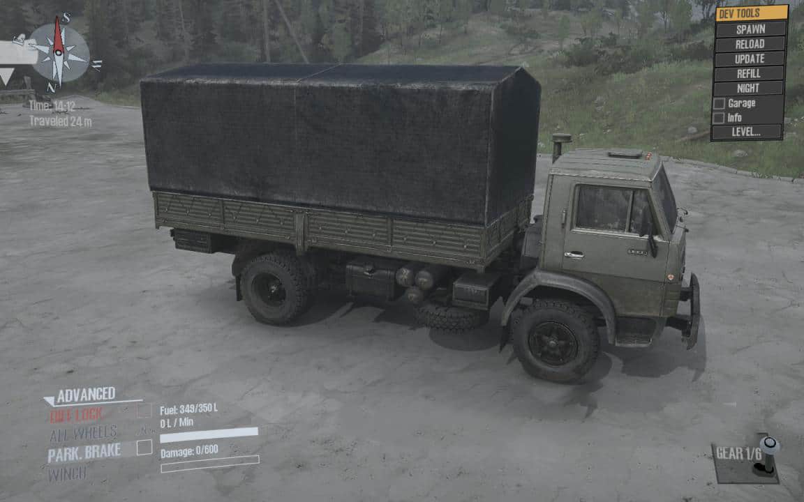 Spintires:Mudrunner - KamAZ-4325 (4x2) Truck V1.0