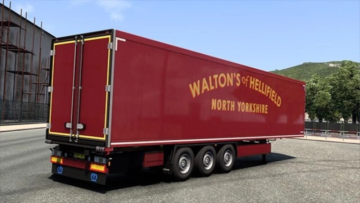 ETS2 - Waltons of Hellifield Scania S & Trailer Paint Job V1.0 (1.41.x)