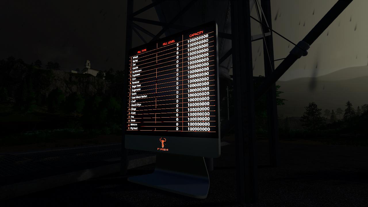 FS19 LCD Silo Display V1.0 Farming Simulator 19