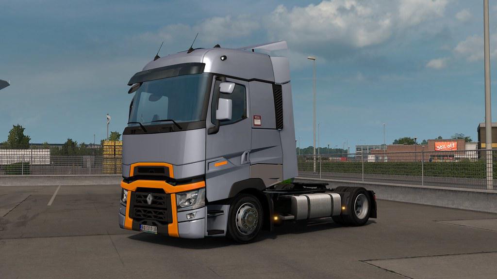 ETS2 - Low Deck Chassis Addon for SCS Renault Range T V1.3 (1.39.x)
