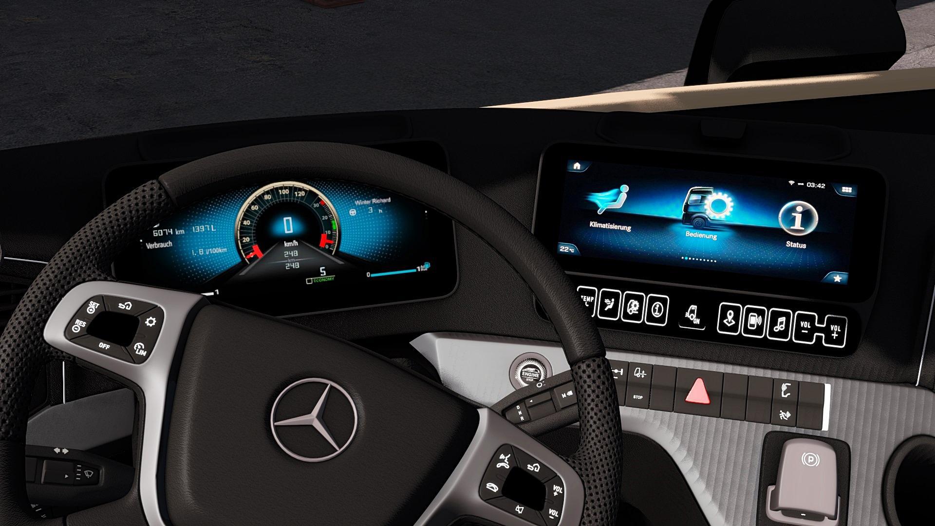 ETS2 - Mercedes-Benz New Actros 2019 Truck V1.3 (1.37.x), Euro Truck  Simulator 2