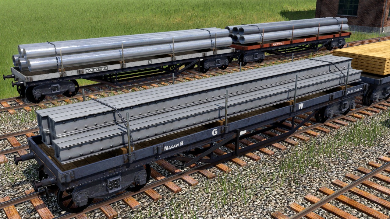 Transport Fever 2 - GWR Bolster Waggons