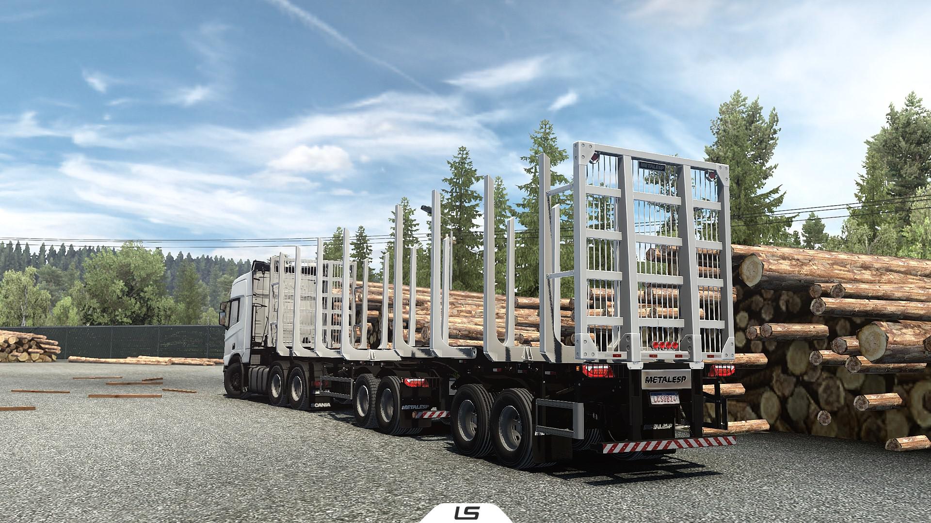 ETS2 - Metalesp Bi-Train Wood Transport 7 Axles V0.4 (1.40.x)