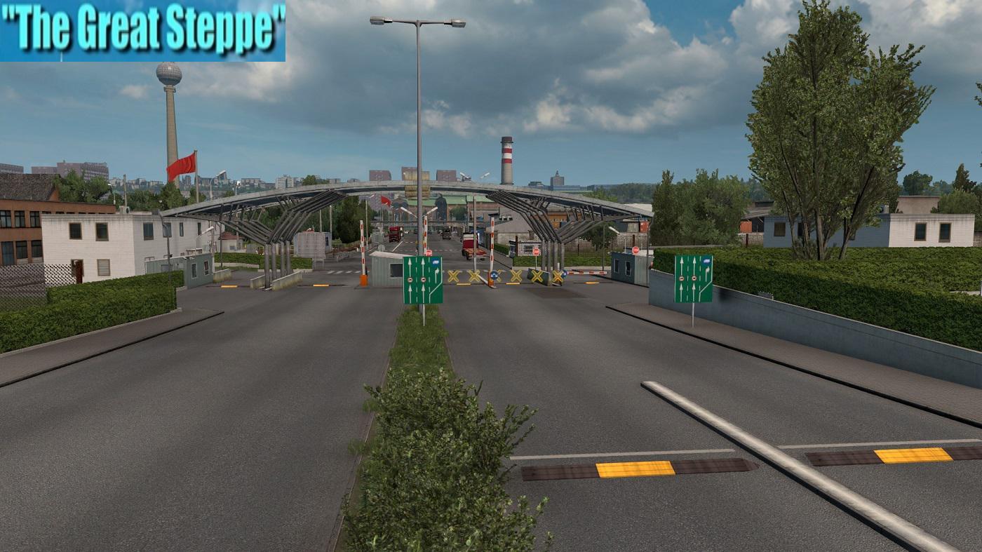 ETS2 - Old German Border Mod Great Steppe Fix (1.39.x)