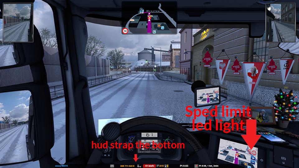 ETS2 - GPS RG Pro Purple Led HD V6.0 (1.39.x)