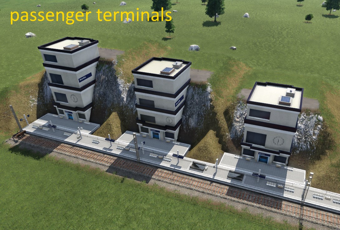 Transport Fever 2 - High Entrance Station Module