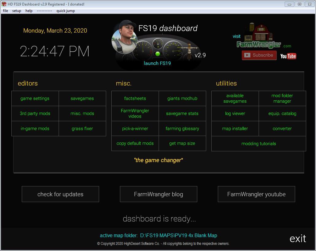 FS19 - Dashboard V2.9