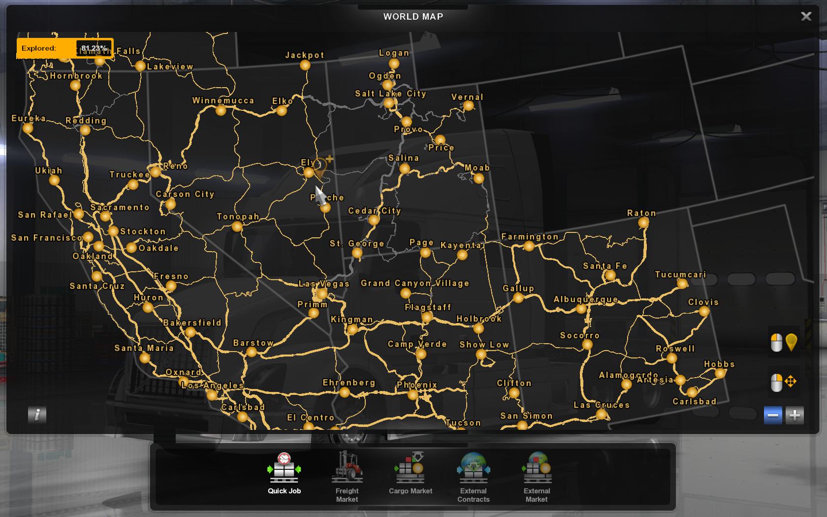 American Truck Simulator Full Map Images and Photos finder