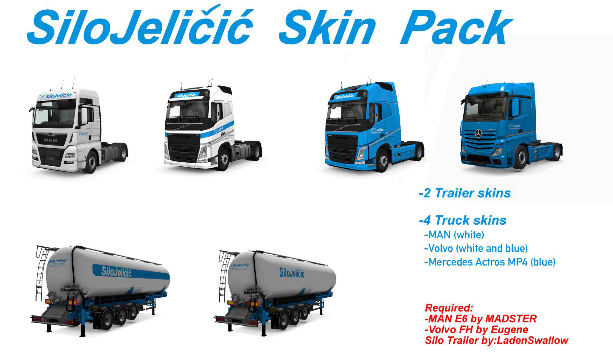 ETS2 - Silo Jelicic Skin Pack v1.0 (1.35.X)