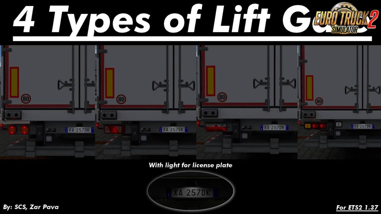 ETS2 - 4 Types of Lift Gate for SCS Trailers (1.37.x)