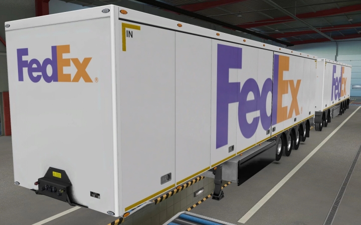 ETS2 - Owned Trailers SCS Fedex Skin (1.40.x)