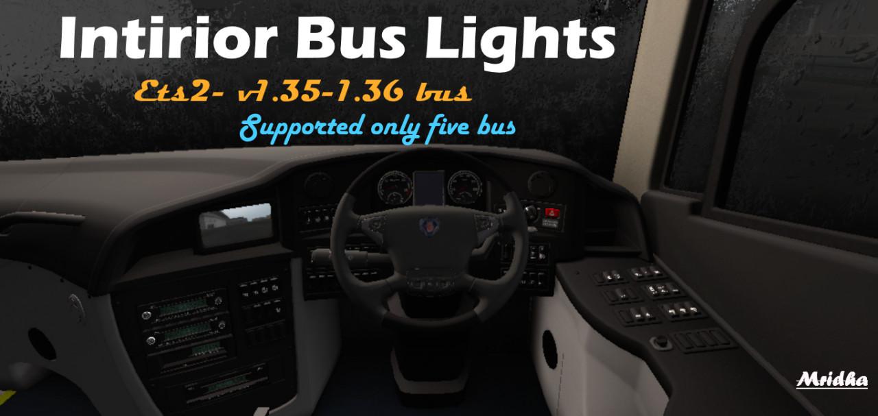 ETS2 - Interior Bus Lights (1.38.x)