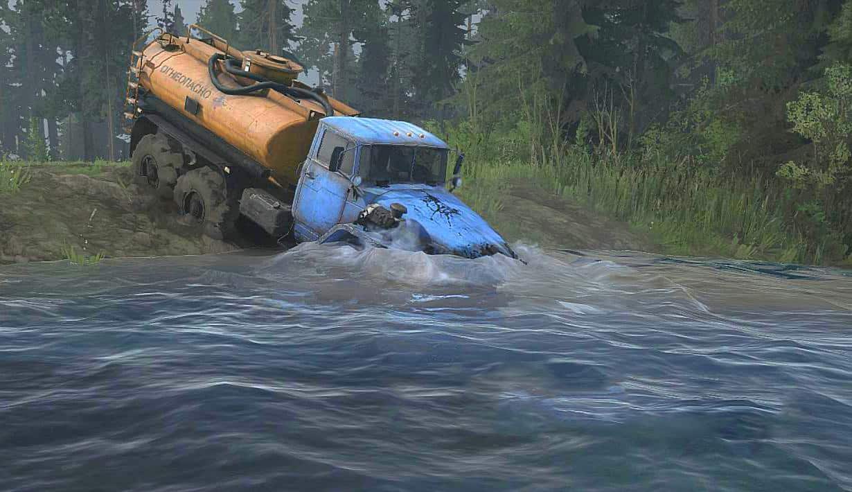 Spintires:Mudrunner - Taiga Oval Map V1.0