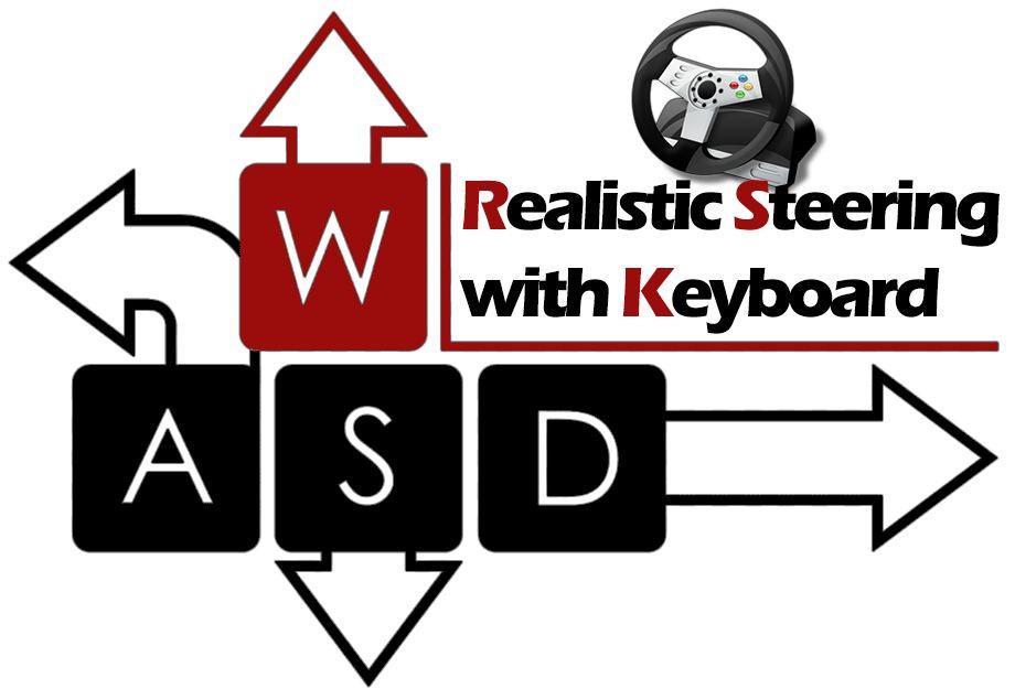 ETS2 - Realistic Steering with Keyboard - Improved Update V4.0 (1.37.x)