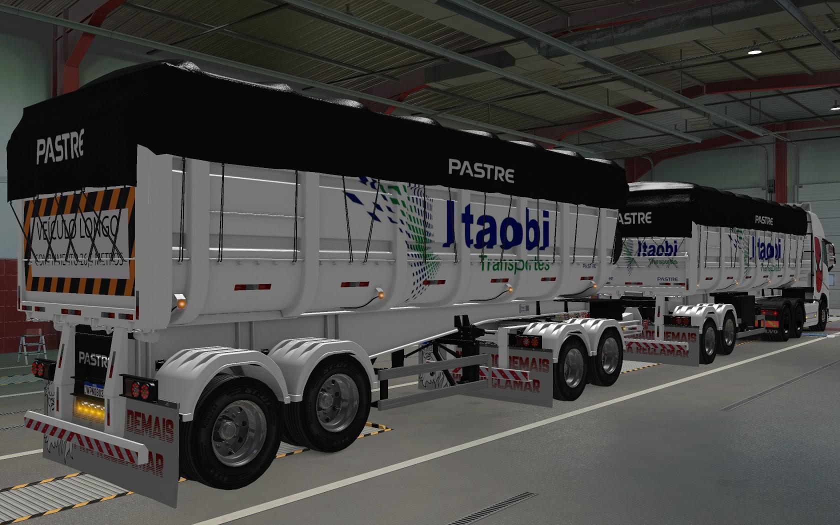 ETS2 - Rodotrem Pastre By Wpneves Itaobi Transportes Skin (1.37.x)