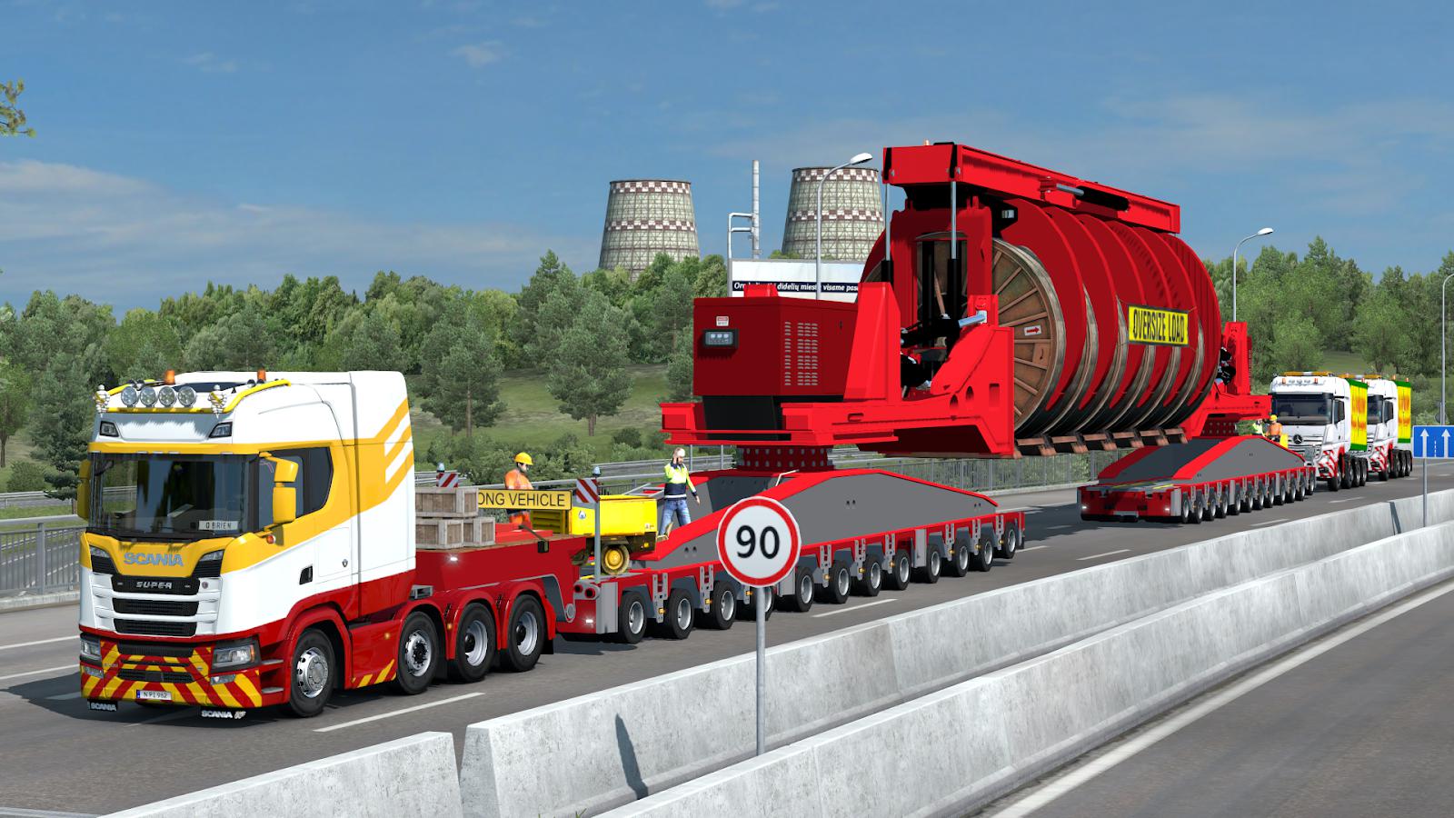 Euro Truck Simulator 2 негабарит