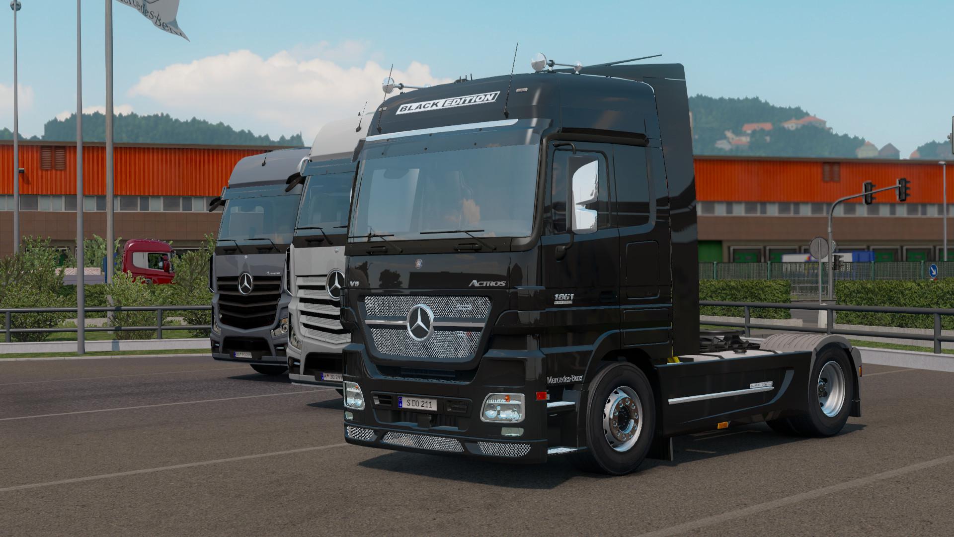 ETS2 - Mercedes-Benz Actros MP2 Black Edition V1.2 (1.39.x)
