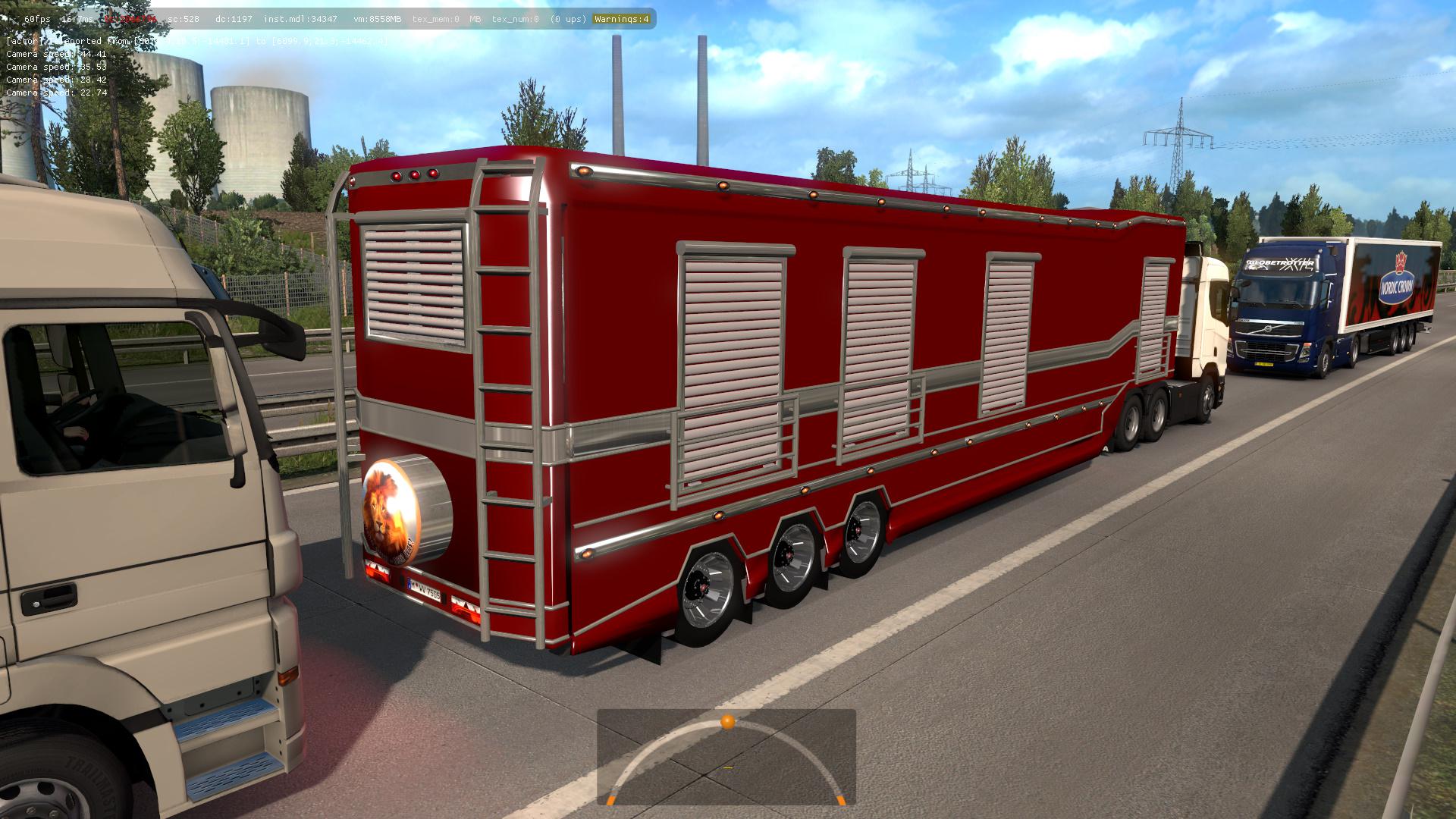 ETS2 - Trailer Caravan in Traffic Mod (1.36.x) | Euro Truck Simulator 2