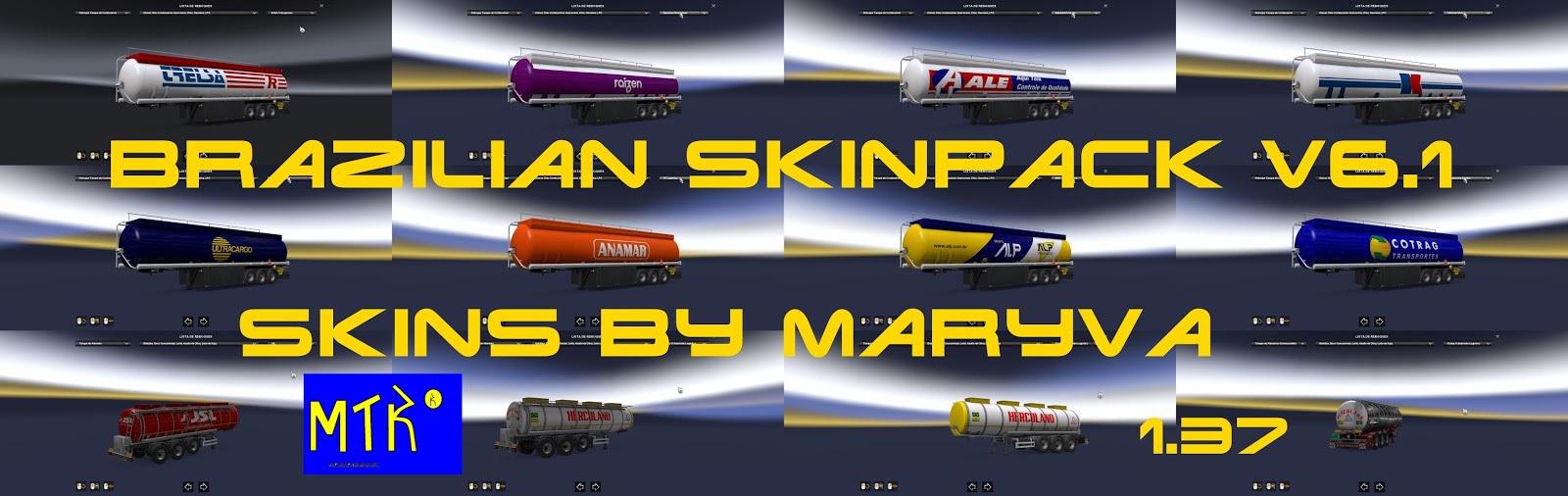 ETS2 - Brazilian Skinpack V6.1 (1.37.x)