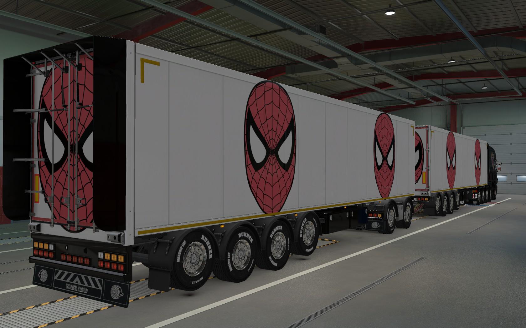 ETS2 - Owned Trailers Spider-Man Skin (1.39.x)