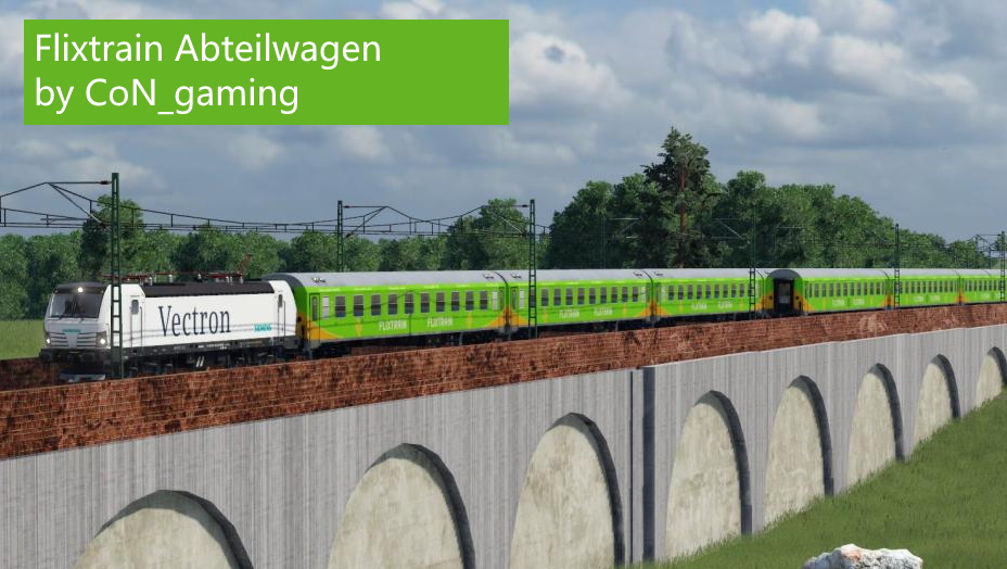 Transport Fever 2 - Flixtrain Wagen
