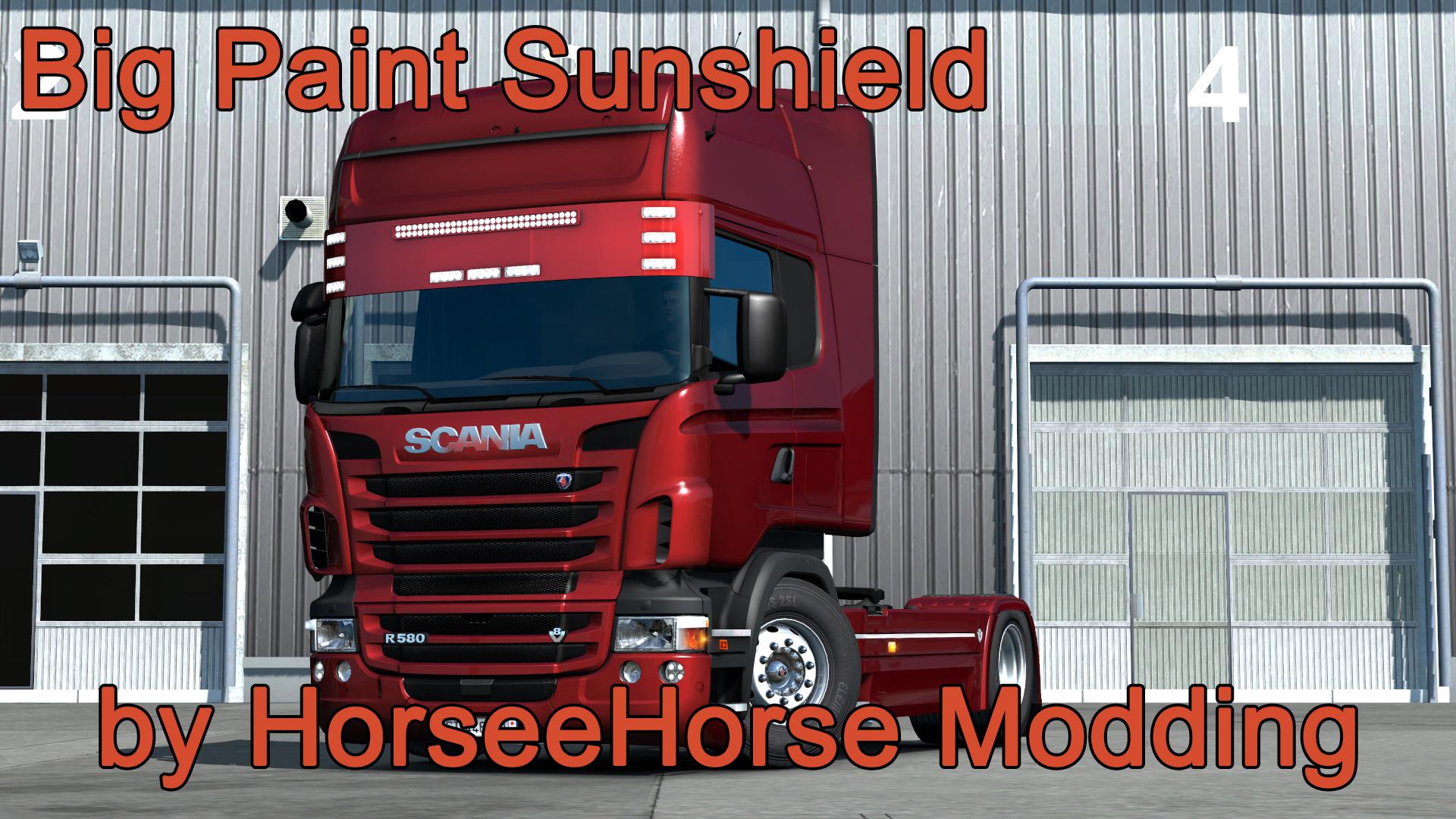 ETS2 - Big Paint Sunshield Mod V1.0 (1.36.x)