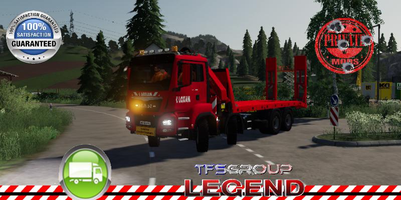 FS19 - Man 8x4 Rental Kran Loxam V1.5