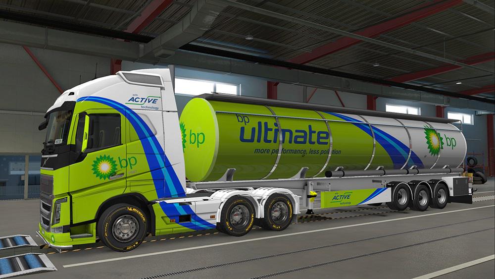 ETS2 - British Petroleum Combo Skin Pack (1.38.x)