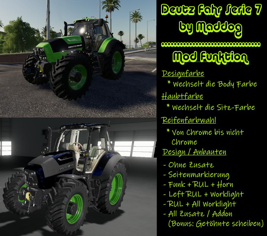 FS19 - Deutz-Fahr Serie 7 Tractor V1.0
