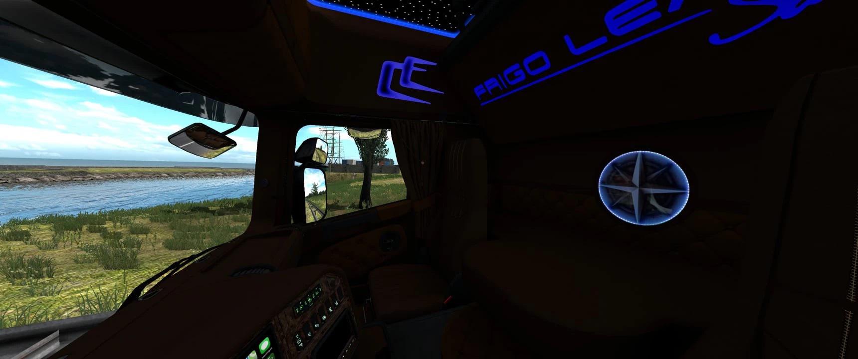 ETS2 - Scania RJL Interior Frigo Leader Sarantos Style (1.39.x)