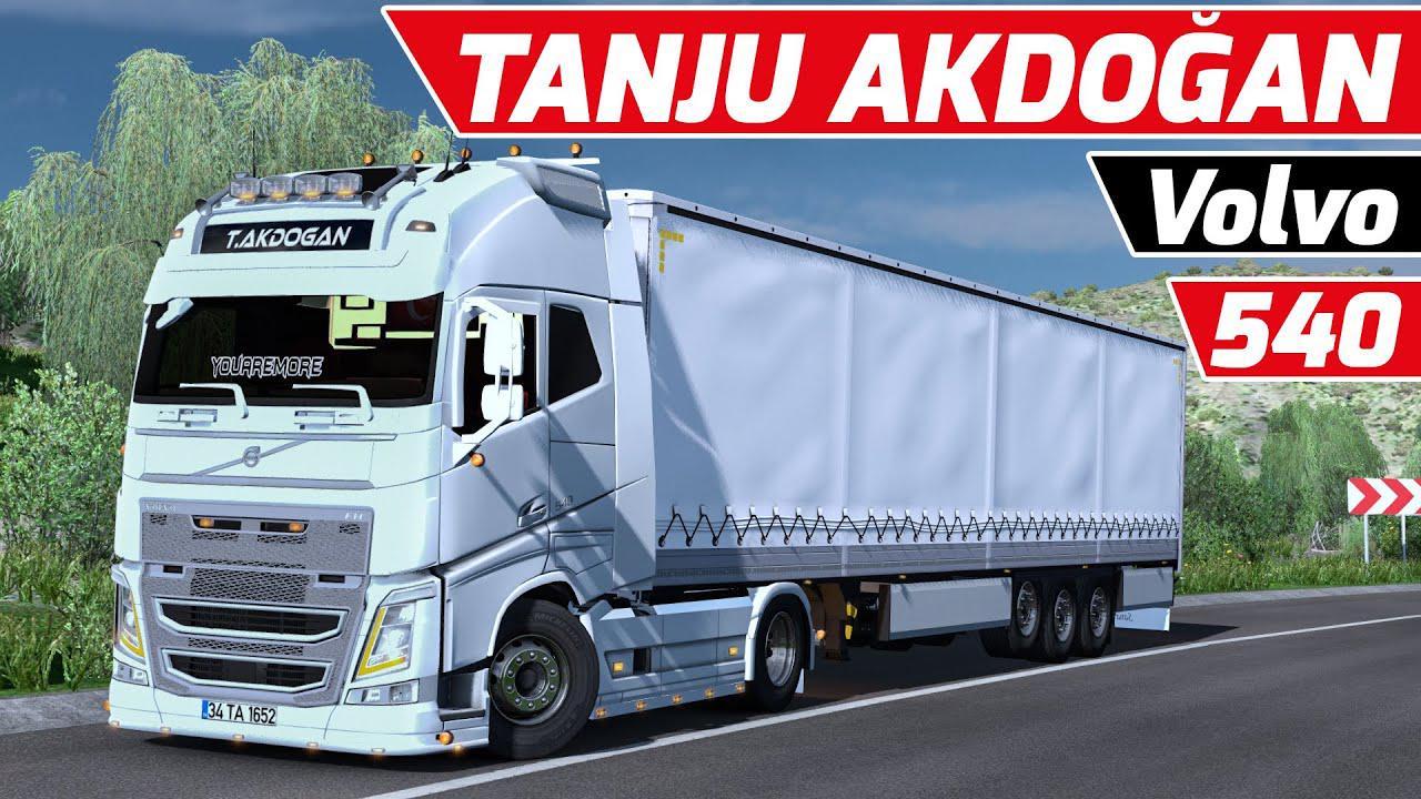 ETS2 -  Volvo FH16 540 Tanju Akdoğan + Krone Trailer (1.36.x)