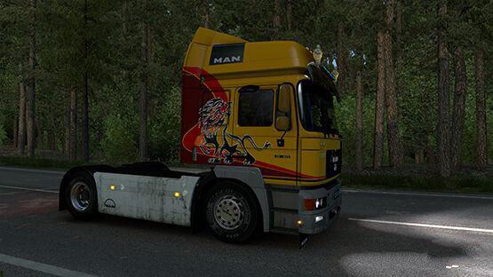 ETS2 - Man F2000 Yellow Star Skin (1.39.x)