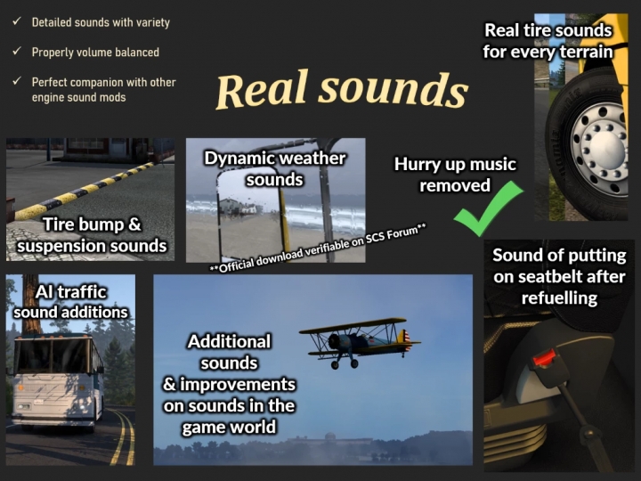 ETS2 - Sound Fixes Pack V21.45 (1.41.x)