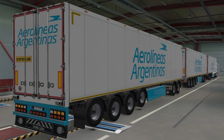 ETS2 - SCS Trailers Aerolineas Argentina Skin (1.40.x)
