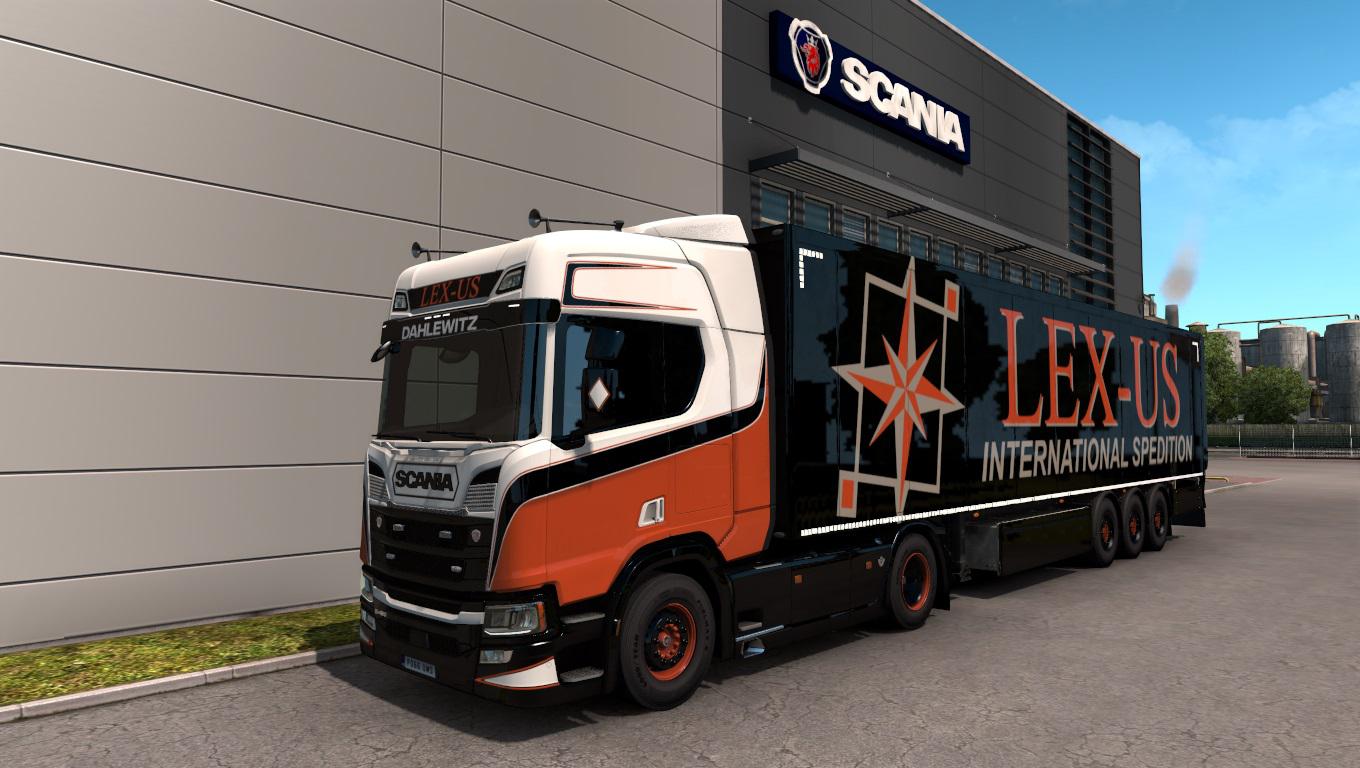 ETS2 - Lex-Us Logistik Combo Skin V1.0 (1.39.x)