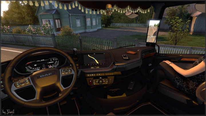 ETS2 - Dark Brown interior for DAF XG V0.8 (1.40.x)