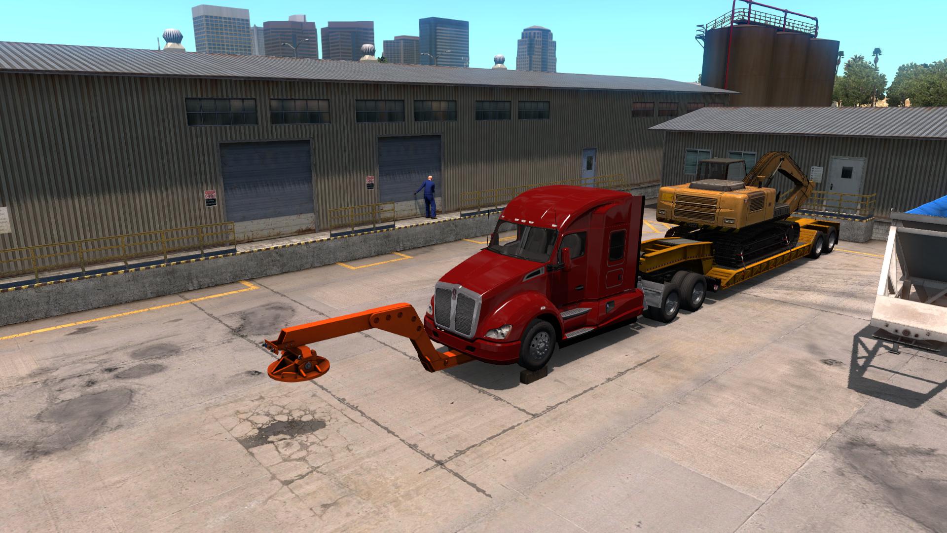 ATS - Tow Truck Broken Trailer (1.37.x) | American Truck Simulator