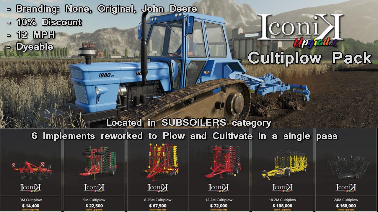 FS19 - Iconik Cultiplow Pack V1.0