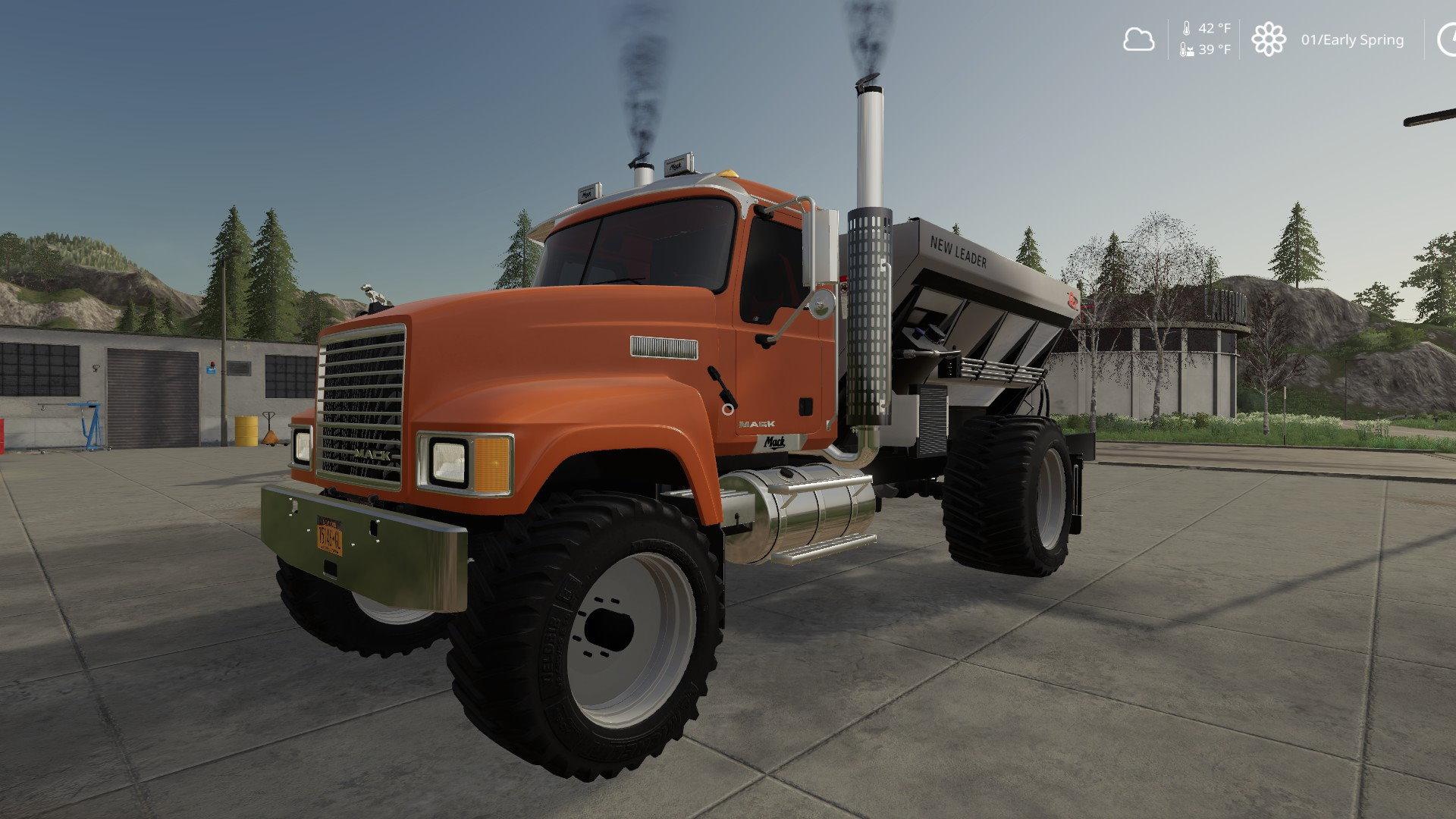 FS19 - Mack Pinnacle Spreader Truck V1.0