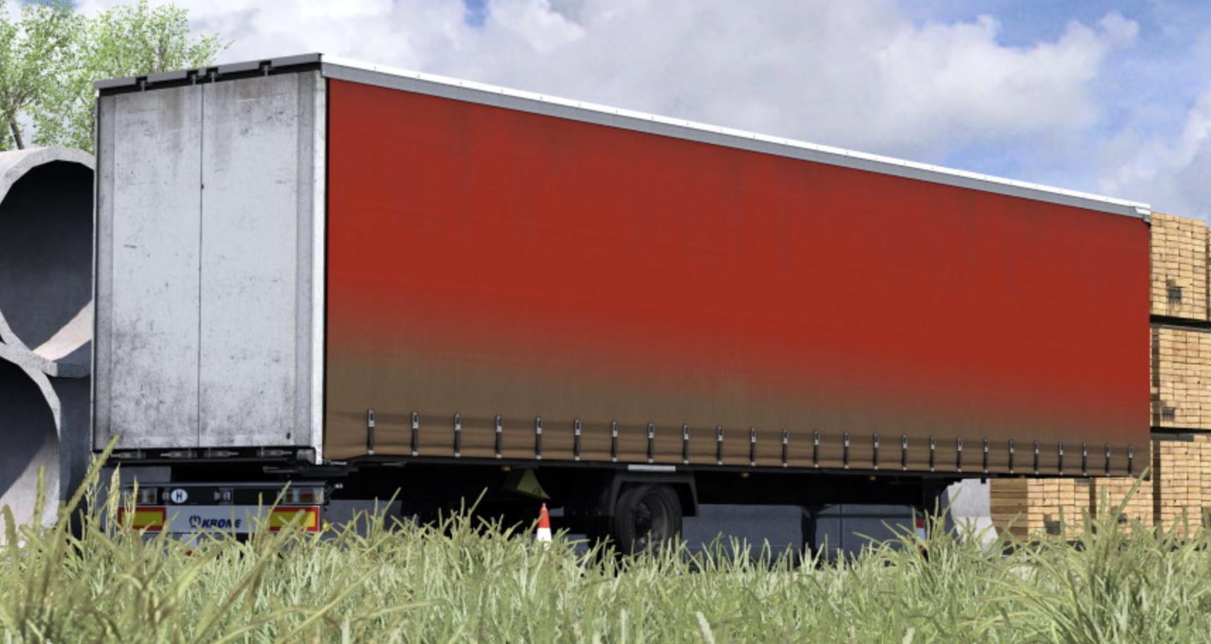 ETS2 - Krone Megaliner by Sogard3 Paintable Dirty Skin V1.1 (1.36.x)