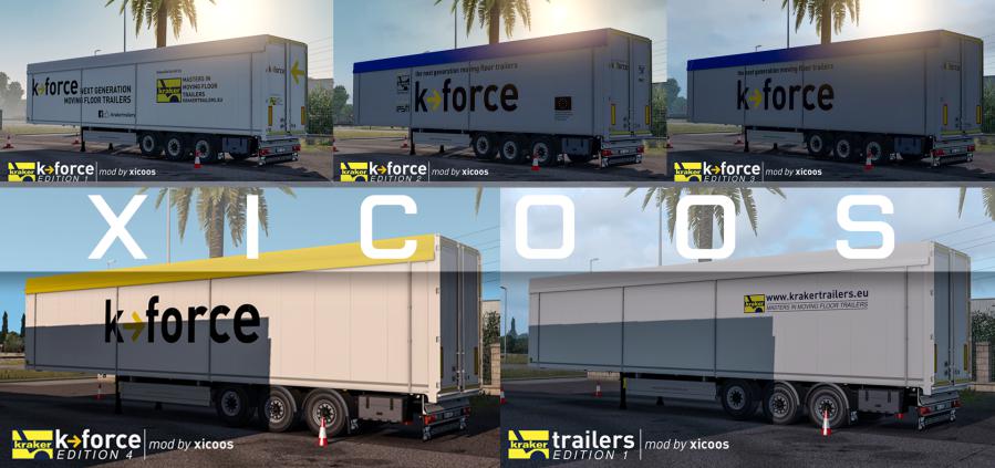 ETS2 - Kraker K-Force Editions Skinpack v1.0 (1.35.X)