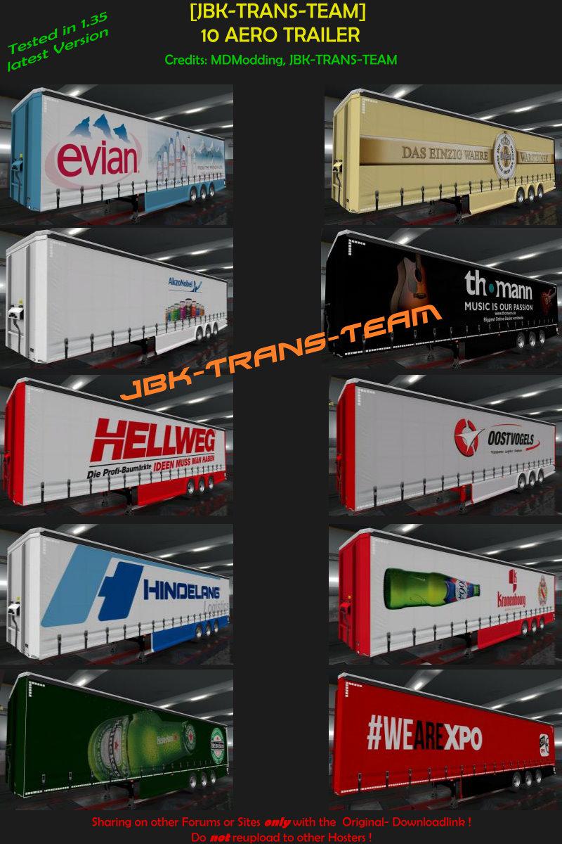 ETS2 - JBK 10 Trailer Aero Curtain (1.35.X)